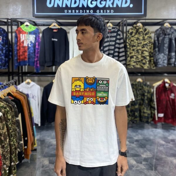 BAPE x SESAME STREET Baby Milo White Tee (XL)