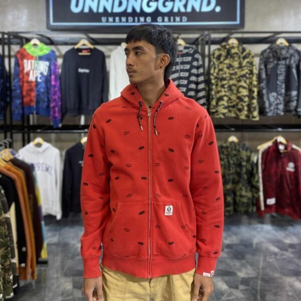 AAPE Batman Red Zip Up Hoodie (Large) - SOLD