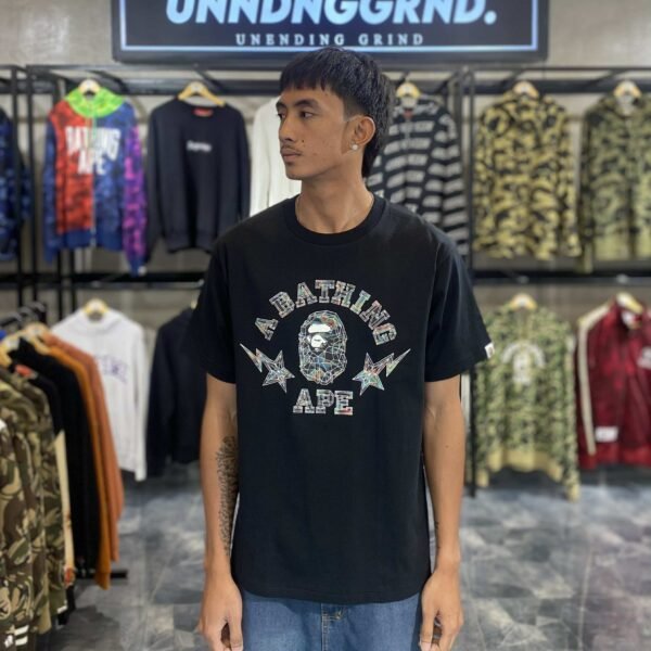 BRANDNEW BAPE Thermography Black Tee (Large) - SOLD