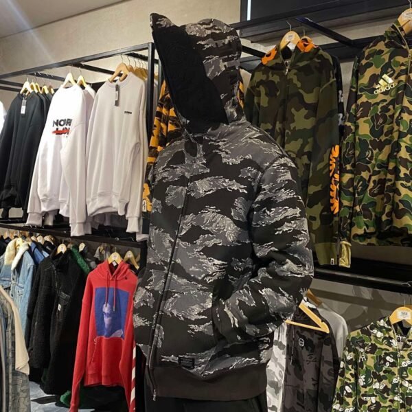 BAPE Gray Tiger Camo Full Zip (XL) - SOLD