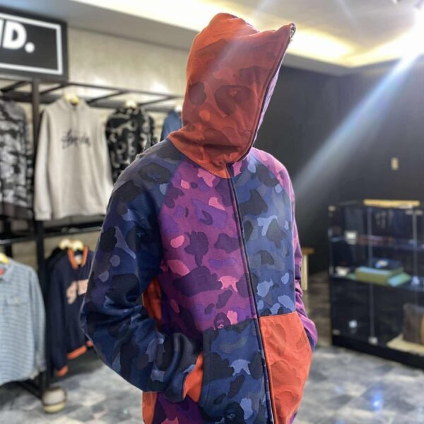 BAPE Multi-Camo Full Zip Hoodie (XXL)