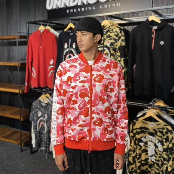 BAPE STA Pink Camo Track Jacket (Large)