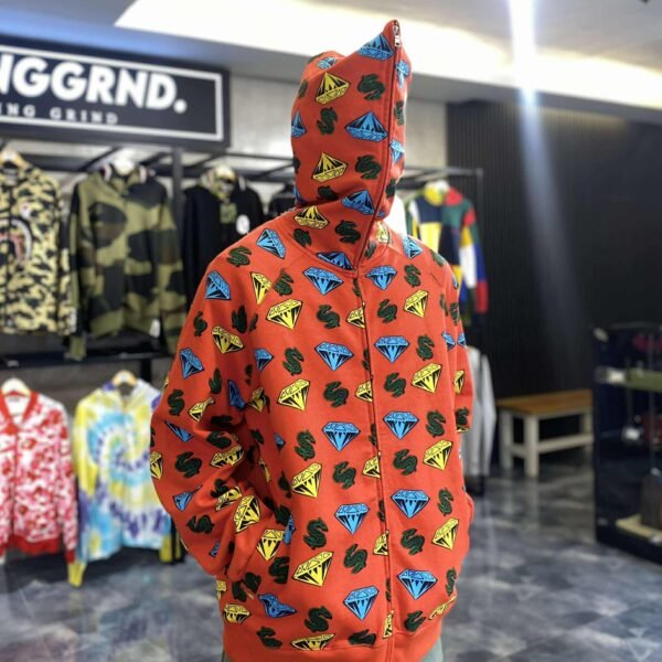 BRANDNEW BBC Diamonds & Dollars Full Zip Hoodie (XL) – SOLD