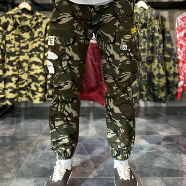 AAPE Green Camo Jogger Pants (Medium) - SOLD
