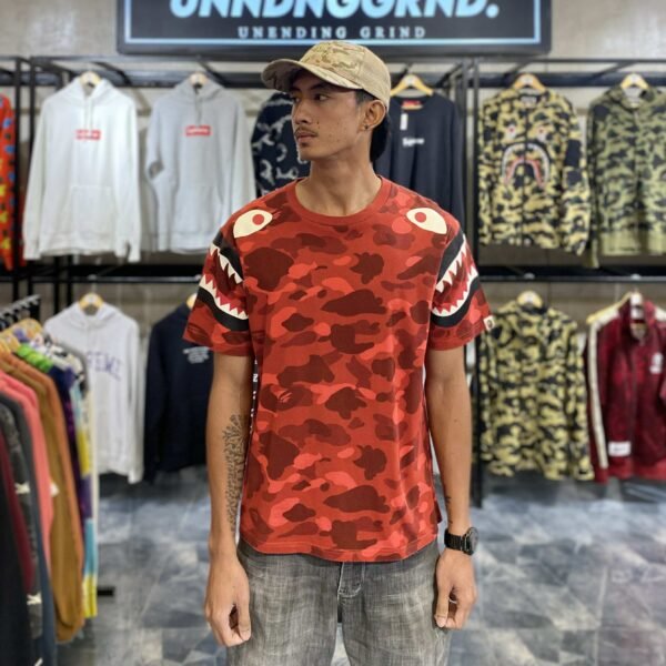 BAPE Sleeve Shark Red Camo (Large) – SOLD