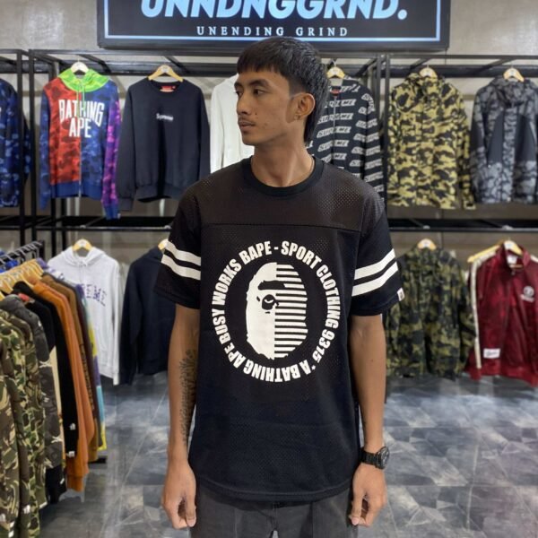 BAPE Busy Works Football Jersey - SOLD