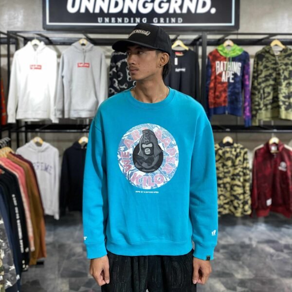 AAPE Blue Green Crewneck (Large) - SOLD