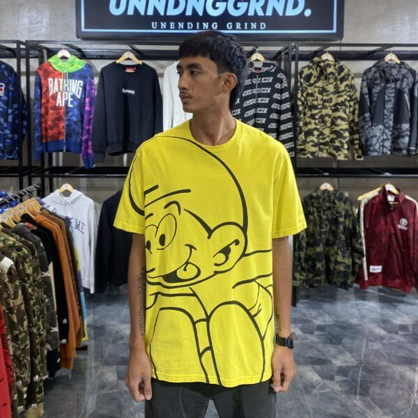 SUPREME Smurfs Yellow Tee (Large) - SOLD