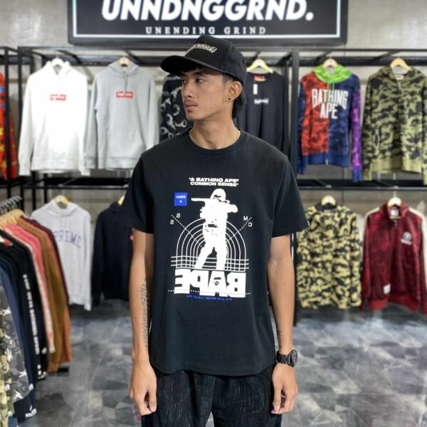 BAPE General Black Tee (Large) - SOLD