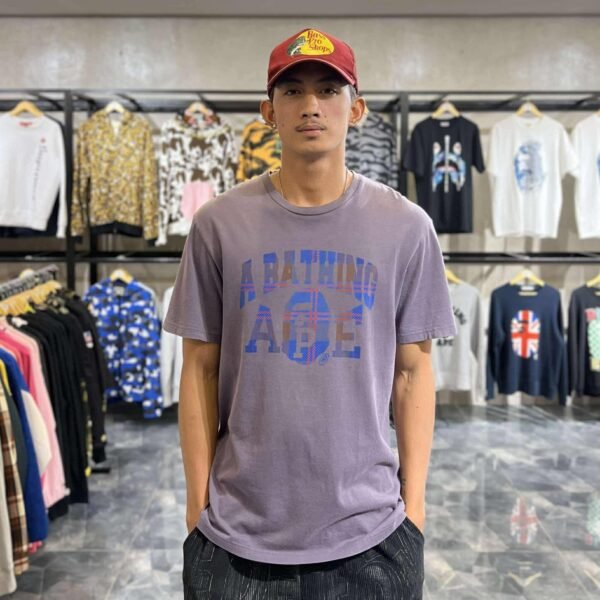 BAPE Checkered Purple Tee (XL) – SOLD