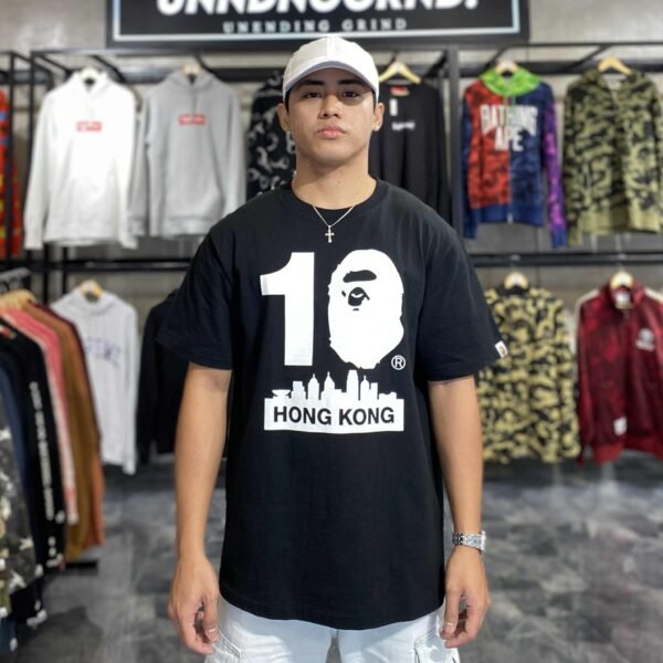 BAPE 10th Anniversary Black Tee (Large)