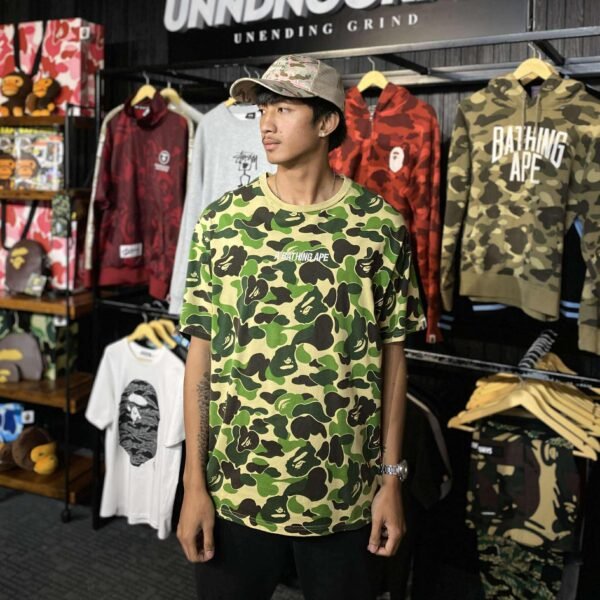 BAPE Green Camo Tee (Large) - SOLD