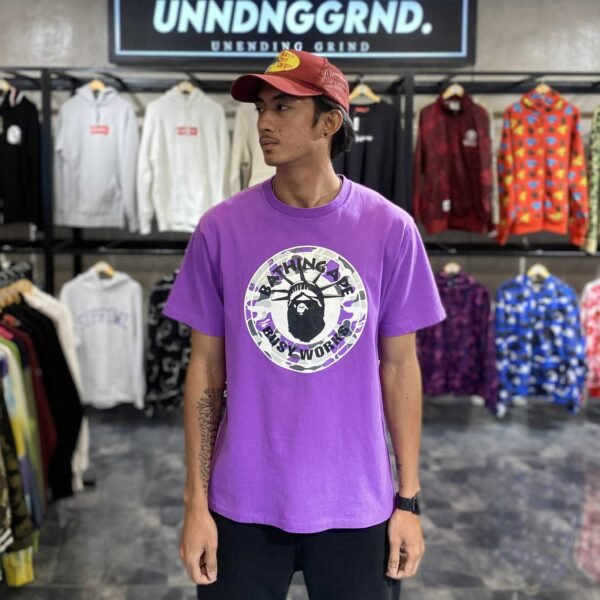 BAPE Busy Works New York City Purple Tee (Large) - SOLD