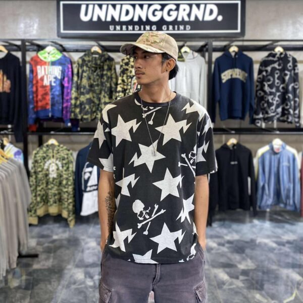 MASTERMIND x BAPE STA Pattern Relaxed Fit Tee (Large) - SOLD