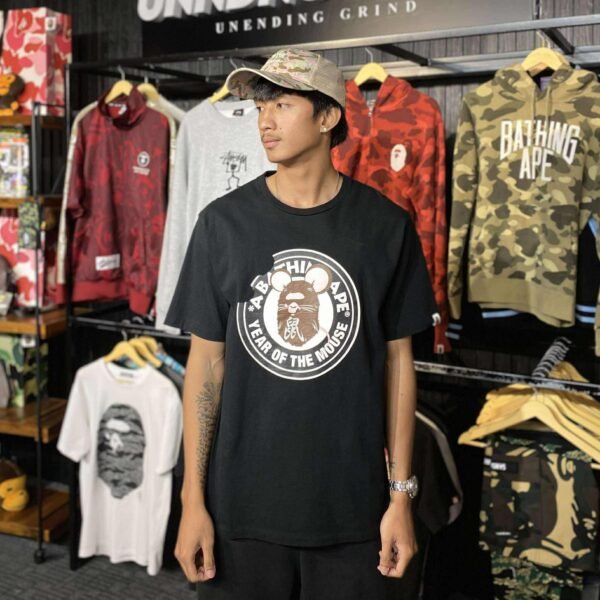 BAPE Year Of The Mouse Black Tee (XL) - SOLD