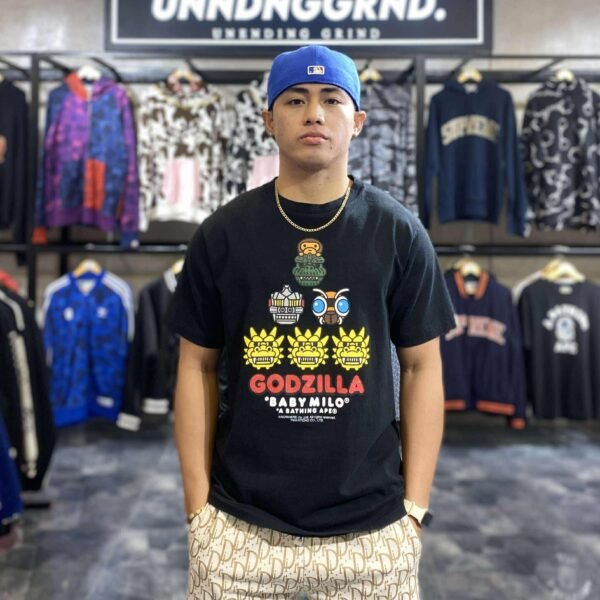 BAPE x GODZILLA Baby Milo Black Tee (Medium) – SOLD