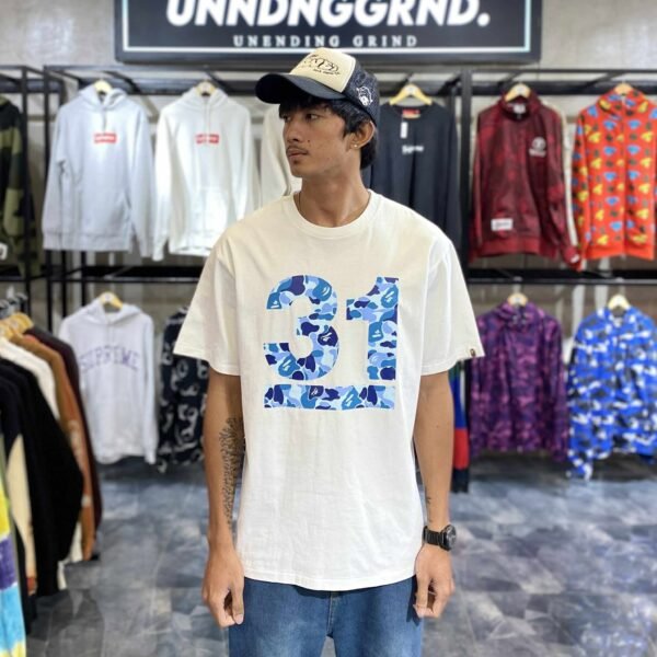 BAPE 31st Anniversary ABC Camo White Tee (XL)