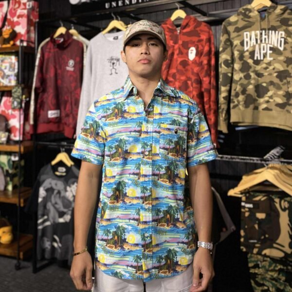 BAPE x UNDEFEATED Aloha Polo (Medium)