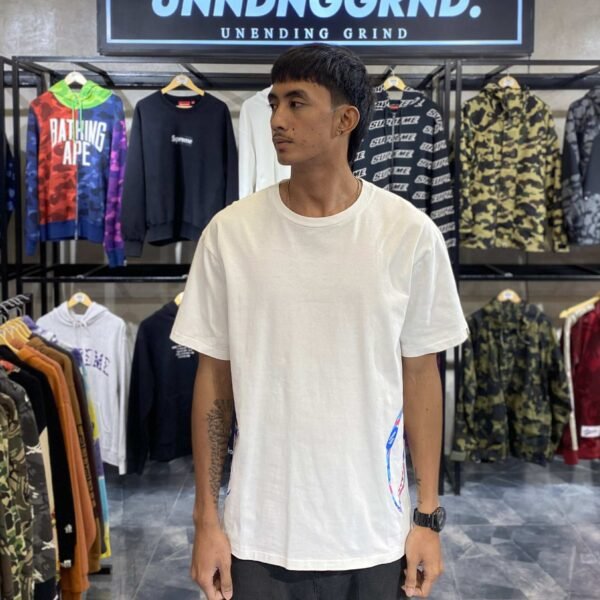 BAPE ABC Camo Side Shark White Tee (XL)