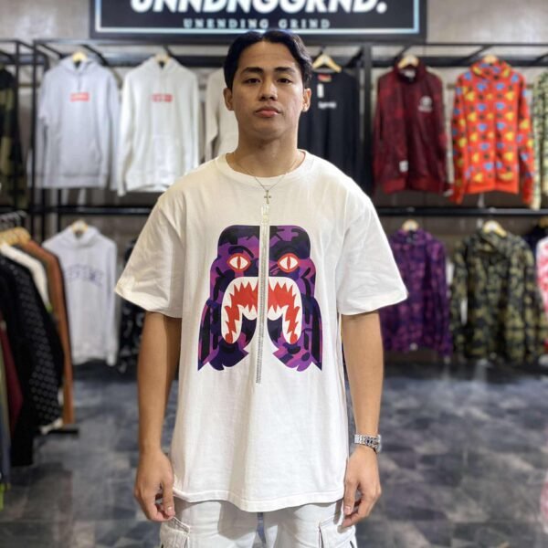 BAPE Tiger Camo White Tee (Large) – SOLD