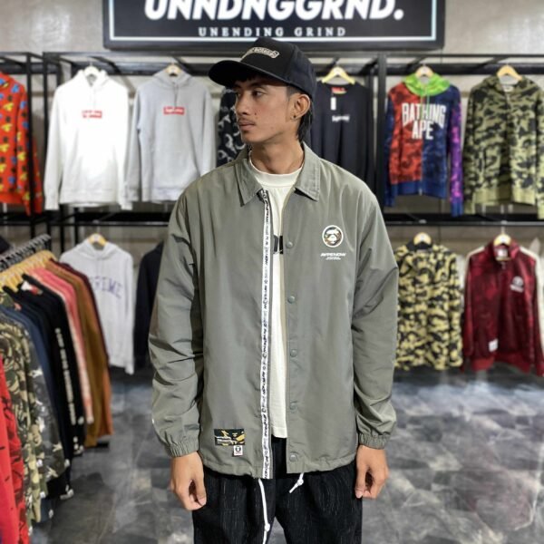 AAPE Green Coach Jacket (Large)