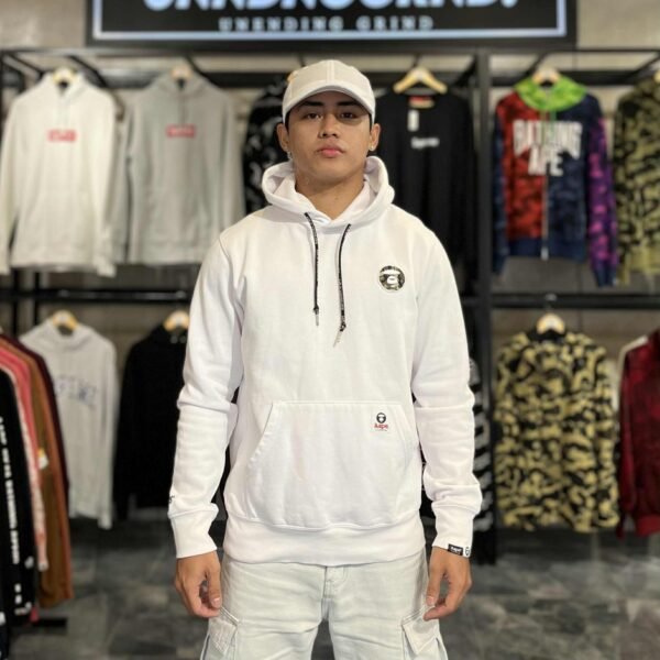 AAPE White Hoodie (Medium) – SOLD