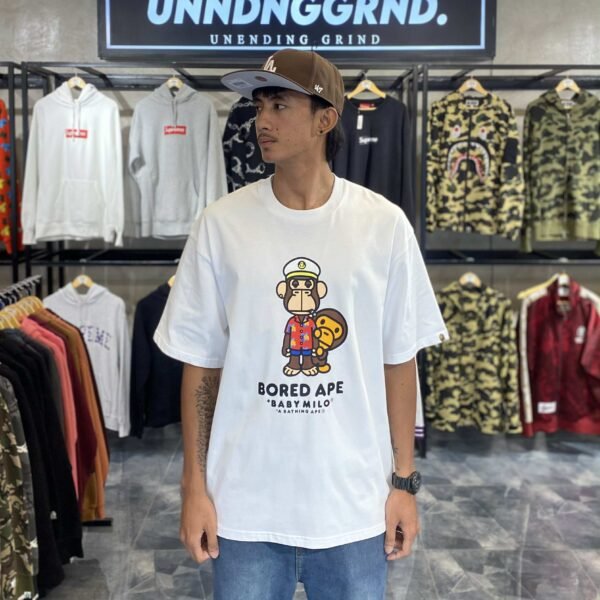 BRANDNEW BAPE x BAYC Milo White Tee (XL) - SOLD