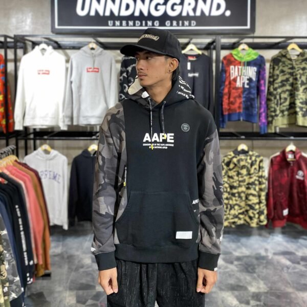 AAPE Black Camo Hoodie (Medium) - SOLD