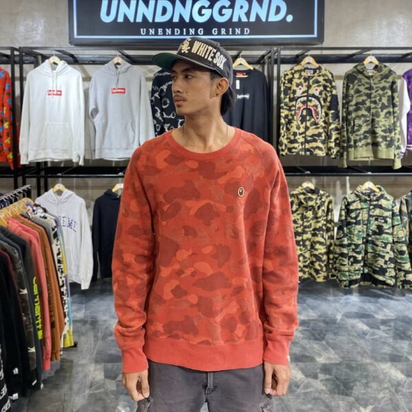 BAPE Red Camo Crewneck (XL)