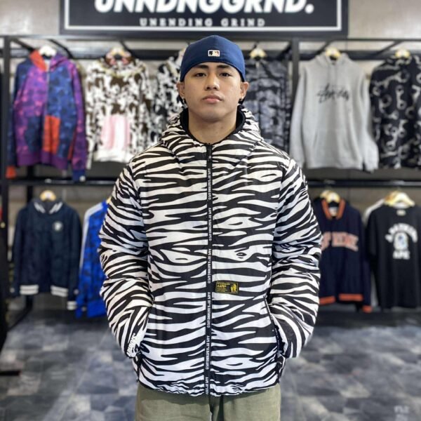 AAPE Zebra Reversible Puffer Jacket (Large) - SOLD