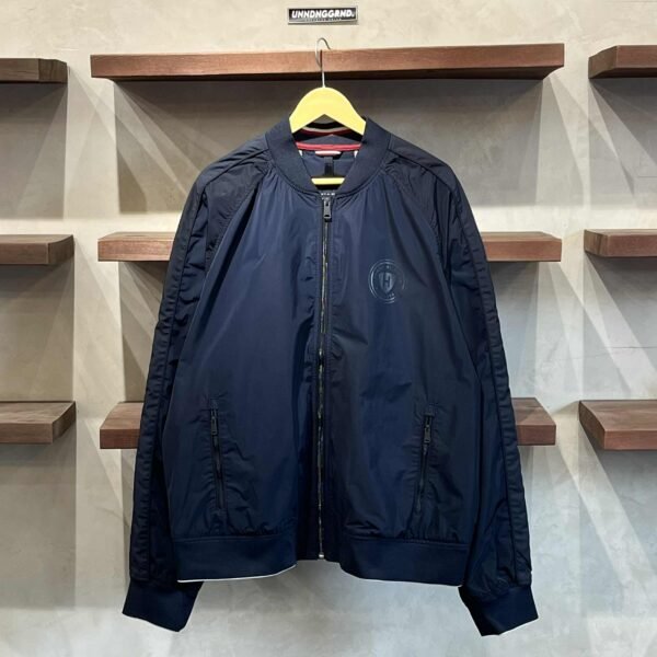 TOMMY HILFIGER Navy Blue Bomber Jacket (XL)