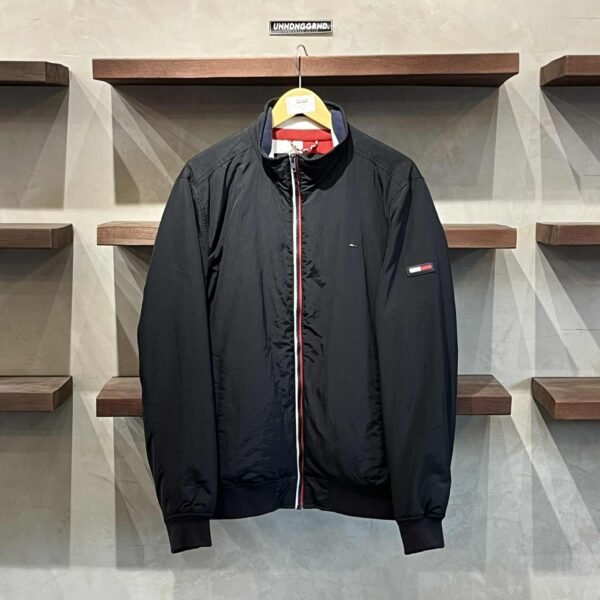 TOMMY HILFIGER Black Bomber Zip Up (Small)