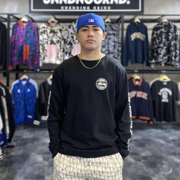 STUSSY Black Long Sleeves Tee (Medium) – SOLD