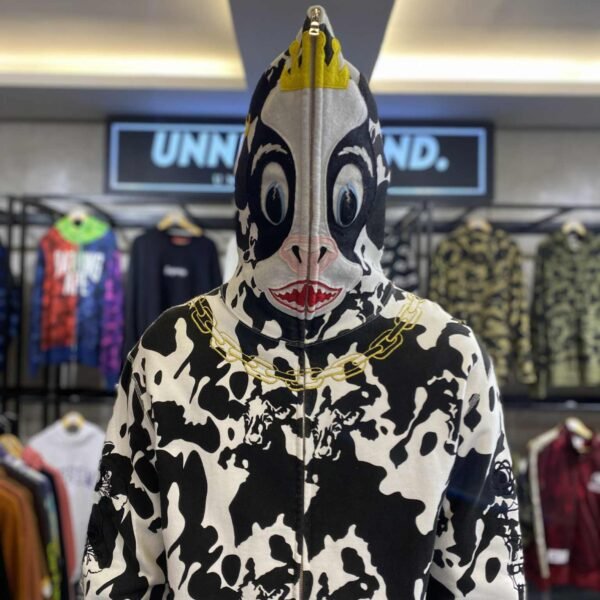 BAPE Cow White Camo Full Zip (RARE) (Medium)