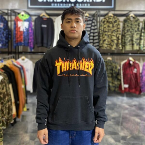THRASHER Black Hoodie (Small) - SOLD