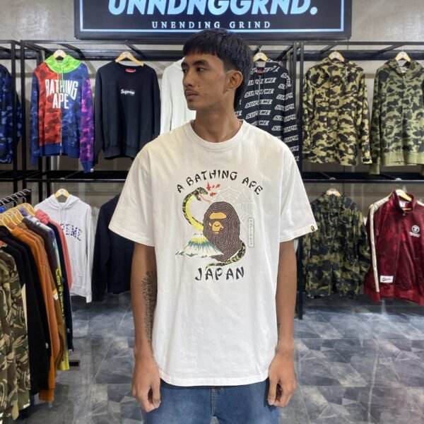 BAPE Japan Culture Ape Head White Tee (2XL) - SOLD