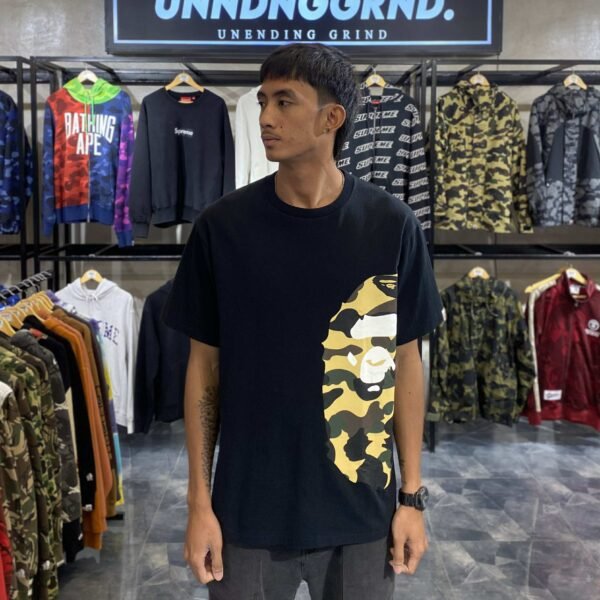 BAPE 1st Camo Side Ape Head Black Tee (XL) - SOLD