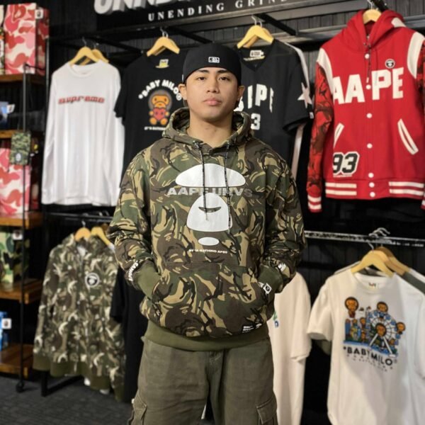 AAPE UNVS Camouflage Hoodie (Large) – SOLD