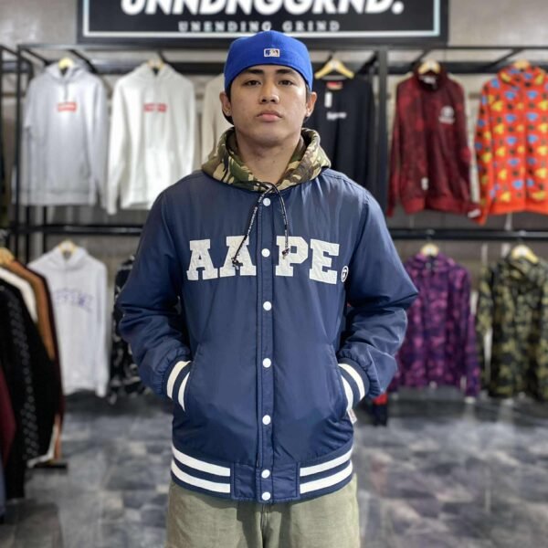 AAPE Reversible Varsity Jacket W/ Hood (Medium) - SOLD