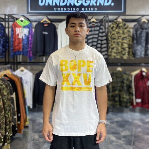 BRANDNEW BAPE XXV Yellow Camo White Tee (Medium) - SOLD