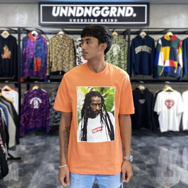 BRANDNEW SUPREME Buju Banton Orange Tee (Medium) – SOLD