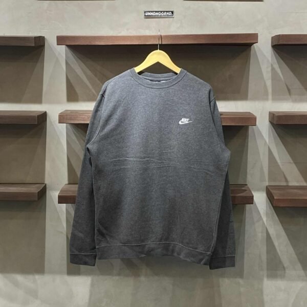 NIKE Basic Dark Gray Crewneck (Large)