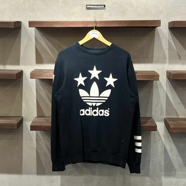 ADIDAS Big Trefoil Black Crewneck (Large)