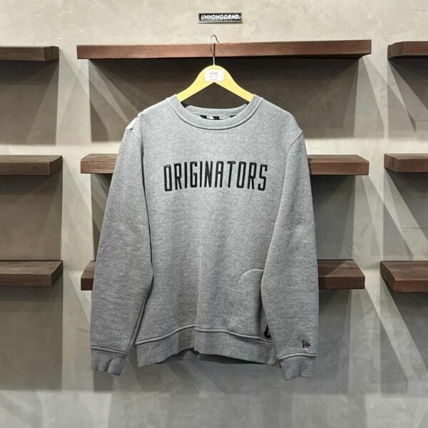 NEW ERA Originators Gray Crewneck (Large) - SOLD