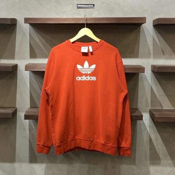 ADIDAS Trefoil Red Crewneck (2XL) – SOLD