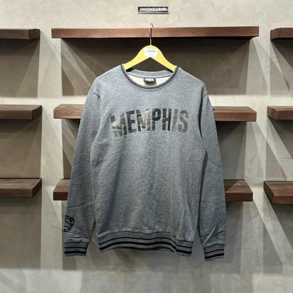 NBA Memphis Spell Out Gray Crewneck (Medium) – SOLD