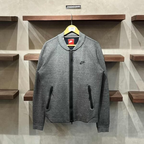 NIKE Tech Fleece Dark Gray Zip Up (Medium)