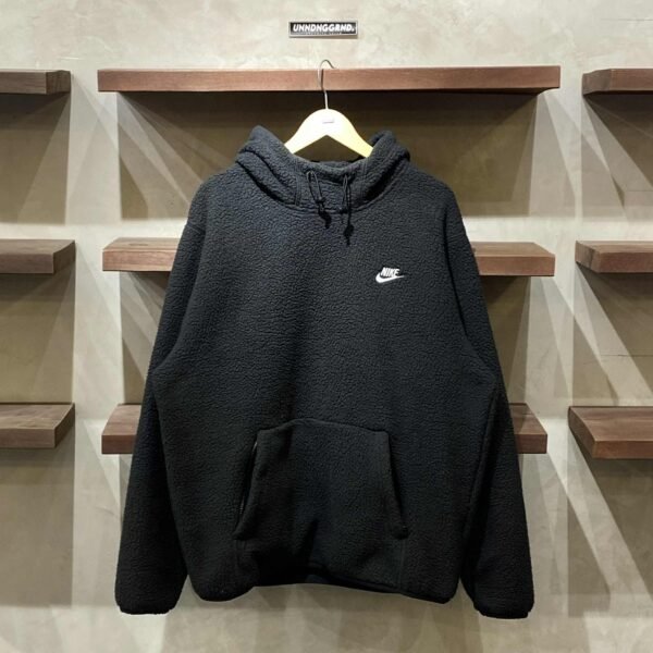 NIKE Sherpa Black Hoodie (XL)