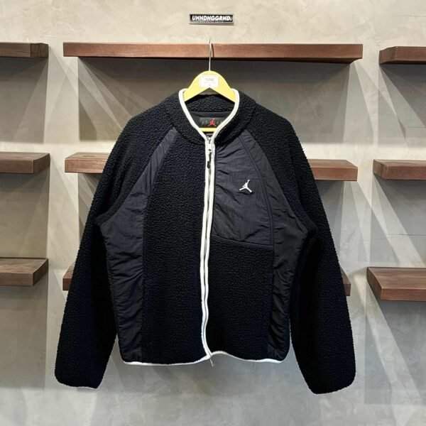 JORDAN Fleece Black Zip Up (Large) - SOLD