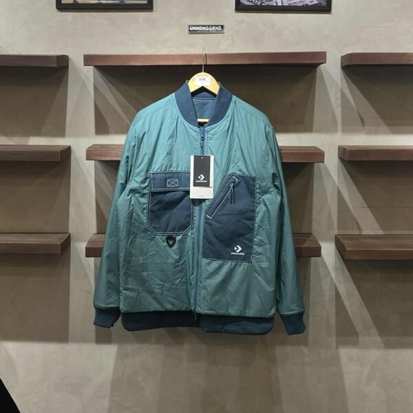 BRANDNEW CONVERSE Blue Green Reversible Bomber (Small) - SOLD